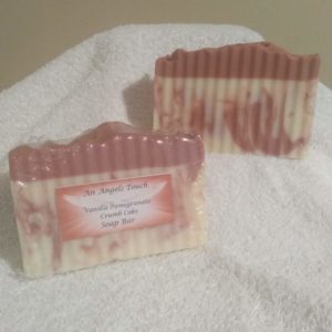Vanilla Pomegranate Crum Cake Soap Bar